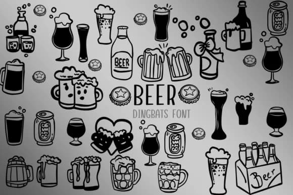 Beer by Nongyao — Dingbats Font