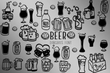 Beer by Nongyao — Dingbats Font — thumbnail 1