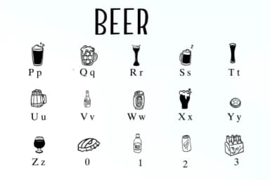 Beer by Nongyao — Dingbats Font — thumbnail 3