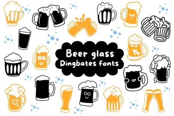 Beer Glass by Natchuta — Dingbats Font