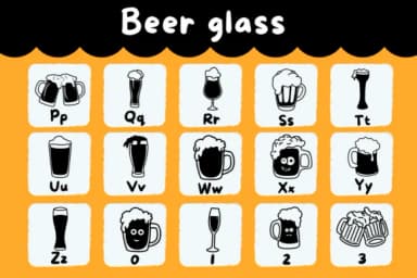 Beer Glass by Natchuta — Dingbats Font — thumbnail 3