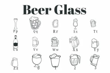 Beer Glass by Suphitchaya — Dingbats Font — thumbnail 3