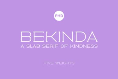 Bekinda by PHD Studios — Slab Serif Font — thumbnail 1