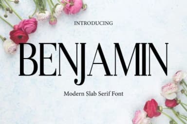 Benjamin by gunaloe12 — Slab Serif Font — thumbnail 1