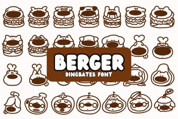 Berger by Chonada — Dingbats Font