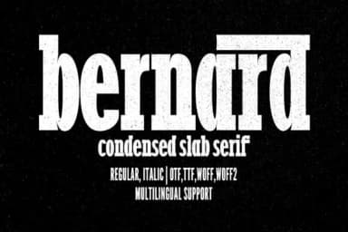 Bernard by Minimalistartstudio — Slab Serif Font — thumbnail 1