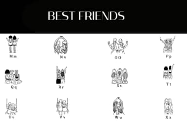 Best Friends by Heartcraft Atelier — Dingbats Font — thumbnail 3