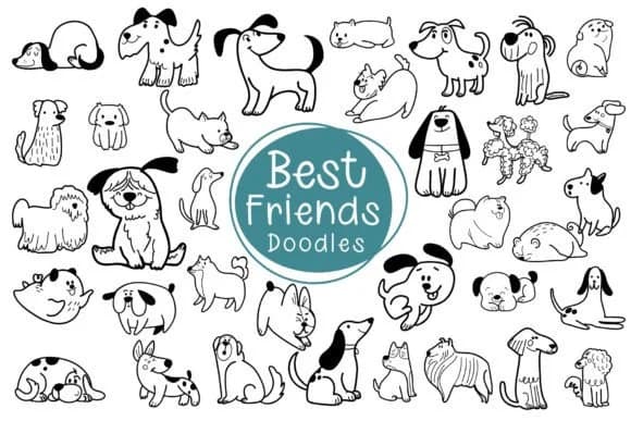 Best Friends Doodles by Pui Art — Dingbats Font
