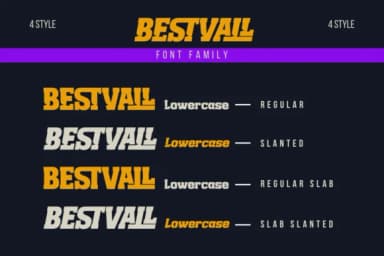 Bestvall by twinletter — Slab Serif Font — thumbnail 3