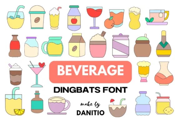 Beverage by danita.kukkai — Dingbats Font