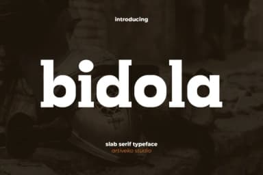 Bidola by Artiveko — Slab Serif Font — thumbnail 1