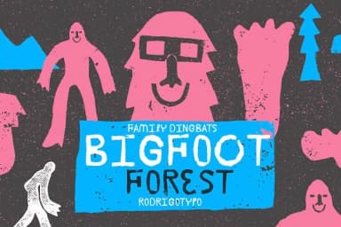 BigFoot by Rodrigo Typo — Dingbats Font — thumbnail 1