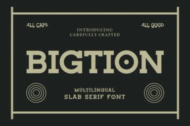 Bigtion by Naufal NI — Slab Serif Font — thumbnail 1