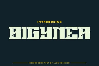 Bigyner by alonkelakon — Slab Serif Font — thumbnail 1