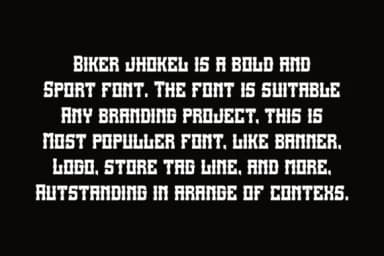 Biker Jhokel by qrdesignstd — Slab Serif Font — thumbnail 5