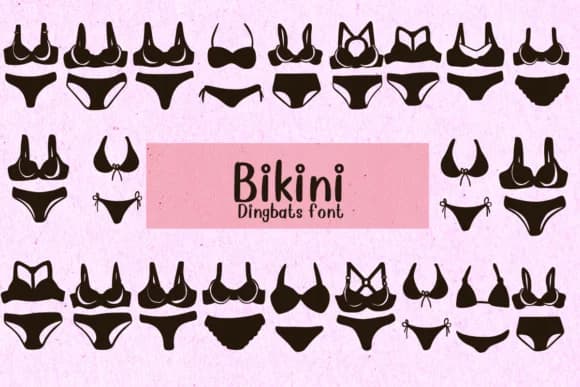 Bikini by Nongyao — Dingbats Font