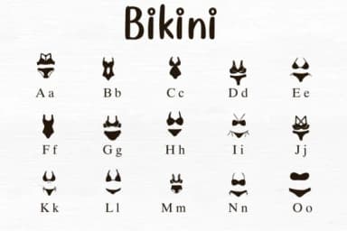 Bikini by Nongyao — Dingbats Font — thumbnail 2