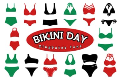 Bikini Day by Chonada — Dingbats Font — thumbnail 1