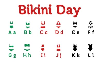 Bikini Day by Chonada — Dingbats Font — thumbnail 2