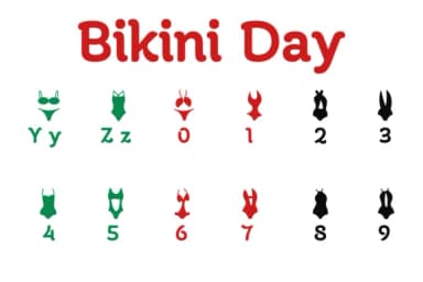 Bikini Day by Chonada — Dingbats Font — thumbnail 4