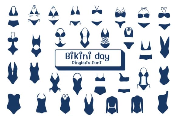 Bikini Day by Ketsarin — Dingbats Font