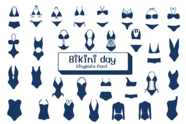 Bikini Day by Ketsarin — Dingbats Font — thumbnail 1