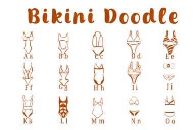 Bikini Doodle by Suphitchaya — Dingbats Font — thumbnail 2