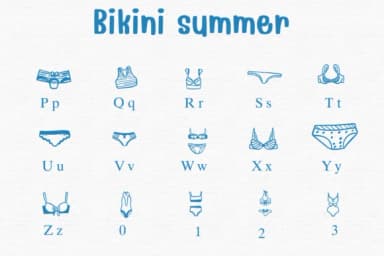 Bikini Summer by Sontaya — Dingbats Font — thumbnail 2