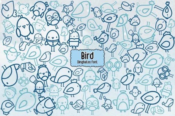 Bird by Chonada — Dingbats Font