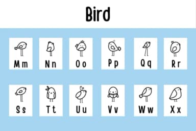 Bird by Chonada — Dingbats Font — thumbnail 3