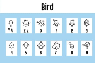 Bird by Chonada — Dingbats Font — thumbnail 4