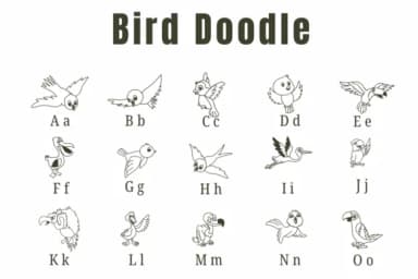 Bird Doodle by Suphitchaya — Dingbats Font — thumbnail 2