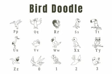 Bird Doodle by Suphitchaya — Dingbats Font — thumbnail 3