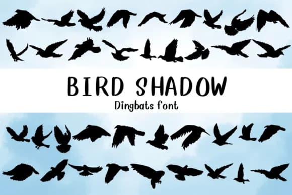 Bird Shadow by Nongyao — Dingbats Font