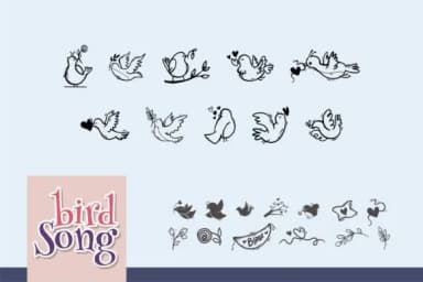 Bird Song by onoborgol — Dingbats Font — thumbnail 4