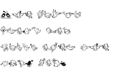 Bird Song by onoborgol — Dingbats Font — thumbnail 7