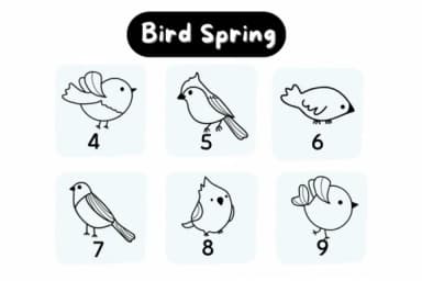 Bird Spring by Natchuta — Dingbats Font — thumbnail 4