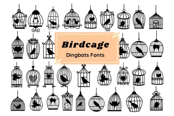 Birdcage by Nun Sukhwan — Dingbats Font