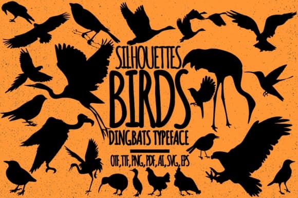 Birds by Minimalistartstudio — Dingbats Font
