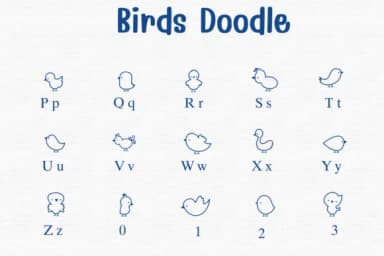 Birds Doodle by Sontaya — Dingbats Font — thumbnail 3