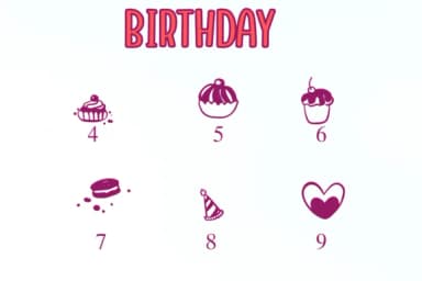 Birthday by Nongyao — Dingbats Font — thumbnail 4