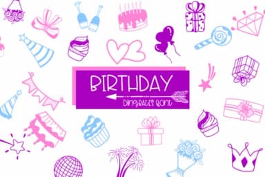 Birthday by Sirinart — Dingbats Font — thumbnail 1