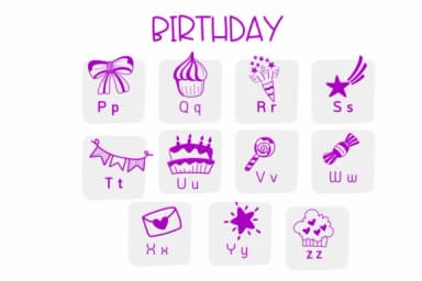 Birthday by Sirinart — Dingbats Font — thumbnail 3