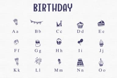 Birthday by Sontaya — Dingbats Font — thumbnail 2
