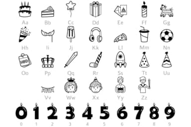 Birthday Boy by digitalplannerland — Dingbats Font — thumbnail 2