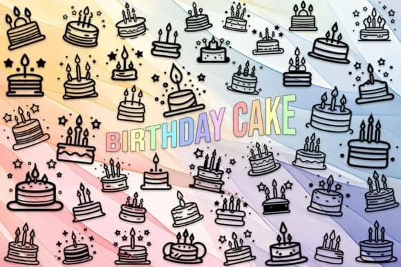 Birthday Cake by MOMAT THIRTYONE — Dingbats Font