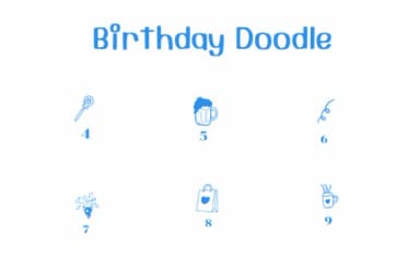 Birthday Doodle by Ketsarin — Dingbats Font — thumbnail 4