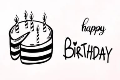 Birthday Doodle by PraewDesigns — Dingbats Font — thumbnail 6