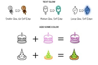 Birthday Girl Doodle by digitalplannerland — Dingbats Font — thumbnail 5