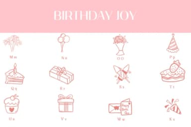 Birthday Joy by Heartcraft Atelier — Dingbats Font — thumbnail 3